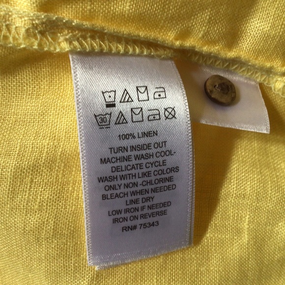 Tahari short sleeve linen shirt, medium, NEW - Picture 5 of 6